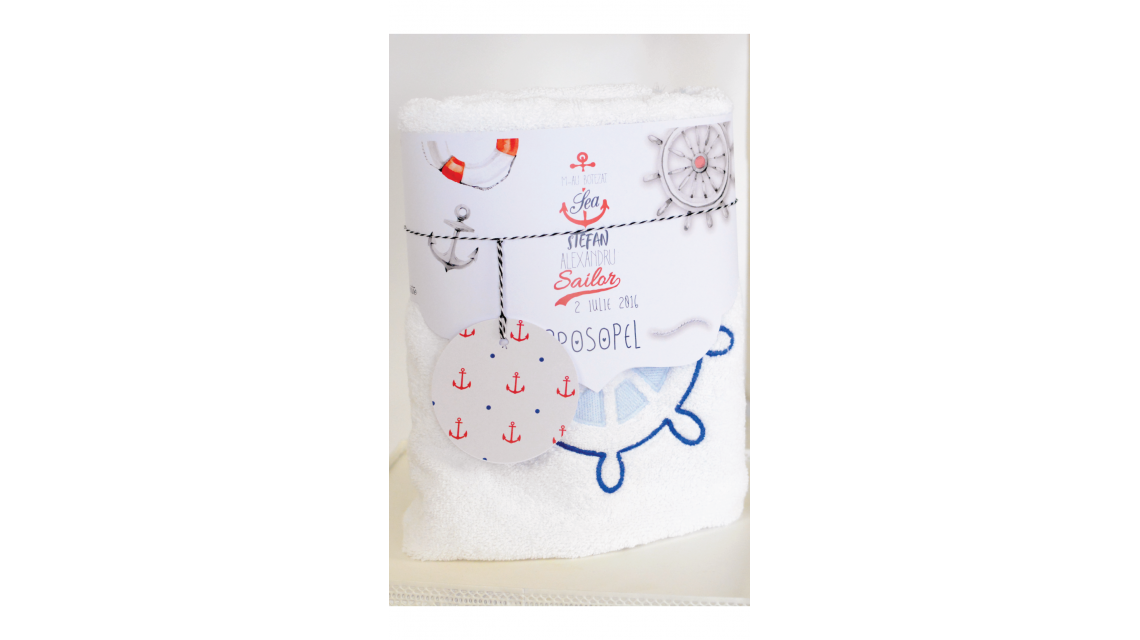 Trusou de botez cu broderie pentru baieti, The Sailor Boy 5